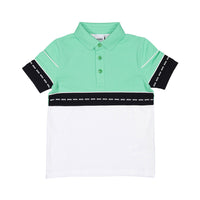 Hugo Boss Green Colorblock Polo