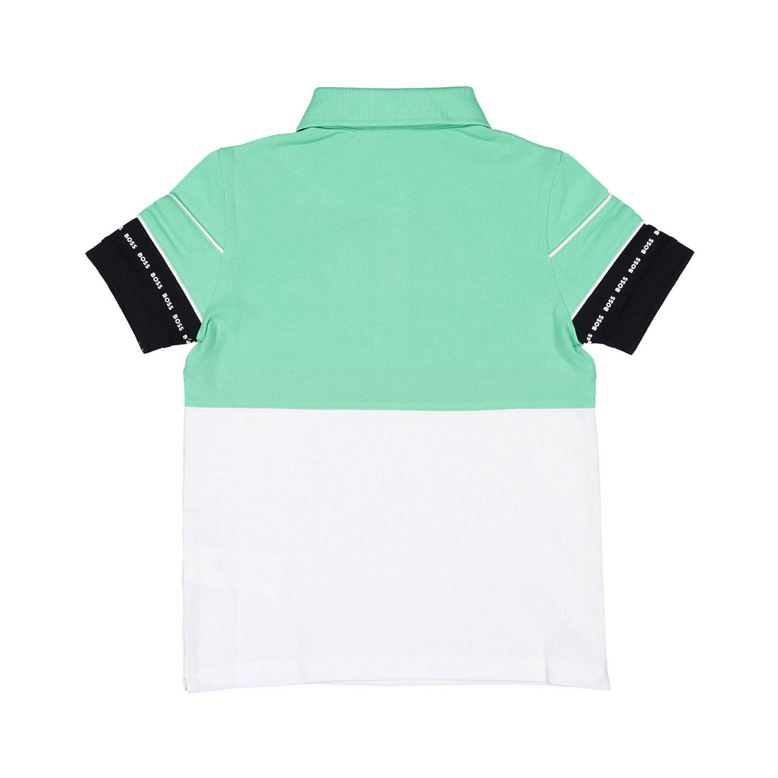 Hugo Boss Green Colorblock Polo