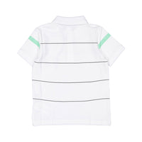 Hugo Boss White Branded Stripe Polo