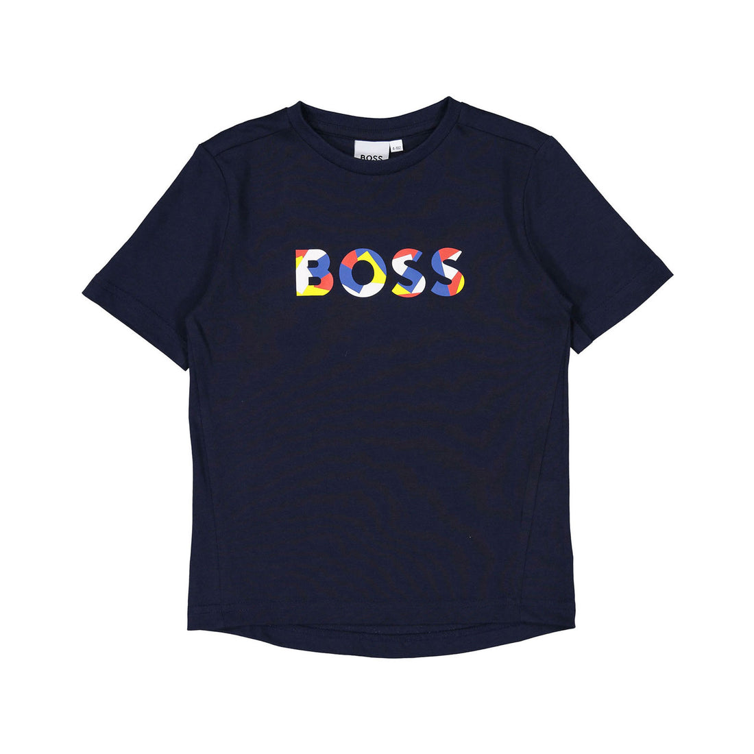 Hugo Boss Navy Colorblock Logo Tee