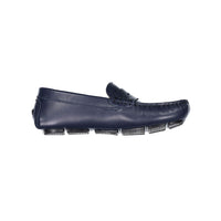 Hugo Boss Navy Logo Leather Loafers