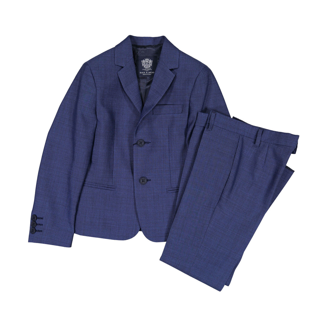 Dal Lago Navy Check Suit