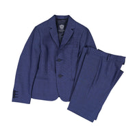 Dal Lago Navy Check Suit