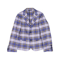 Dal Lago Navy Plaid Isaac Jacket