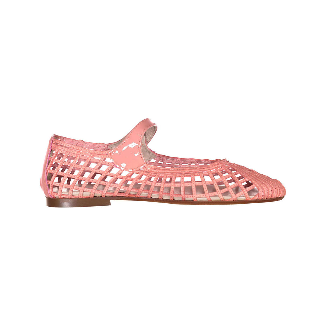 Papanatas Salmon Openwork Mary Janes