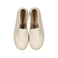 Papanatas Beige Leather Espadrilles