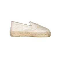 Papanatas Beige Leather Espadrilles