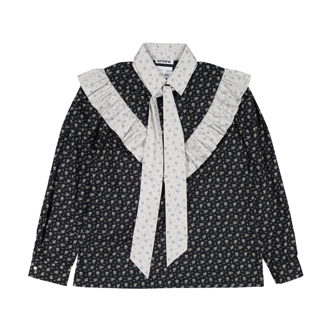 Batsheva Black Speckled Floral Carol Women&
