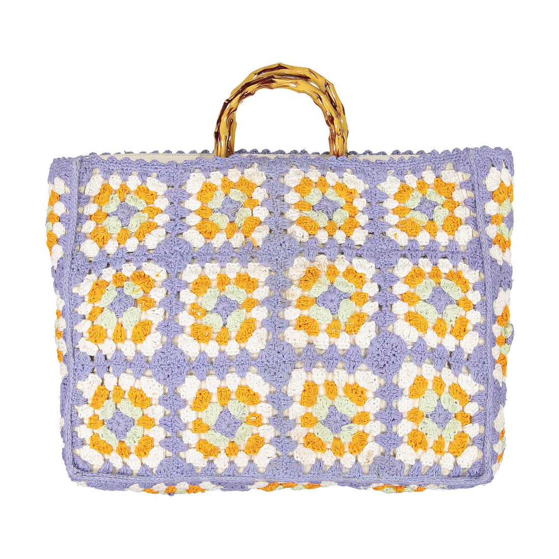 Les Coyotes De Paris 70s Crochet Flora Bag