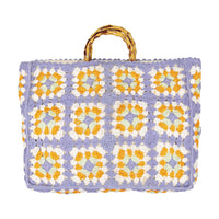 Les Coyotes De Paris 70s Crochet Flora Bag