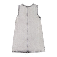 Les Coyotes De Paris Pebble Gray Sleeveless Denim Dress