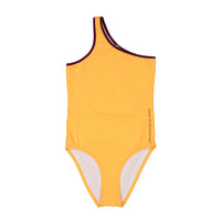 Les Coyotes De Paris Orange Asymmetrical Swimsuit