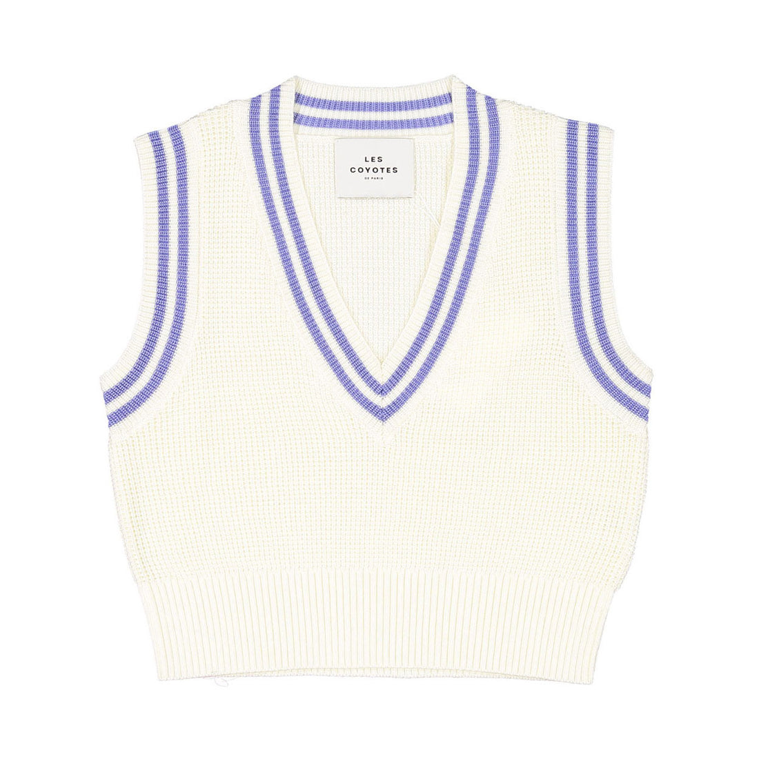 Les Coyotes De Paris Off White Knit Vest
