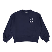 Les Coyotes De Paris Navy Logo Crewneck Sweater