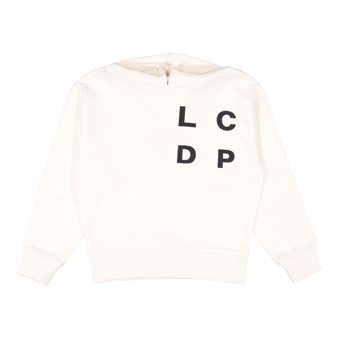 Les Coyotes De Paris Cream Ovesized Hooded Sweatshirt