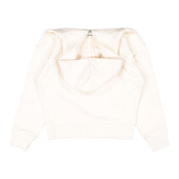 Les Coyotes De Paris Cream Ovesized Hooded Sweatshirt