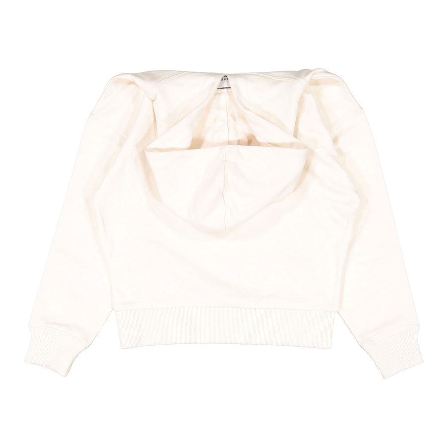 Les Coyotes De Paris Cream Ovesized Hooded Sweatshirt