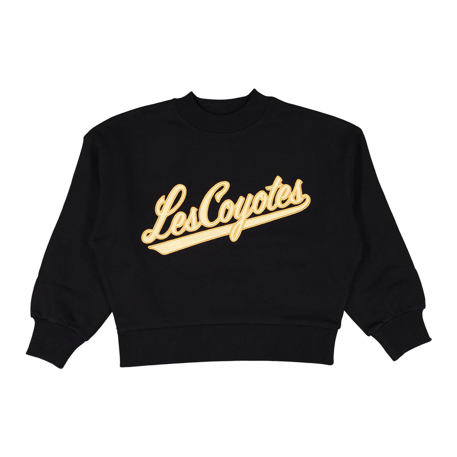 Les Coyotes De Paris Noir Baseball Patch Sweater