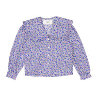 Les Coyotes De Paris Flower Field Big Collar Blouse
