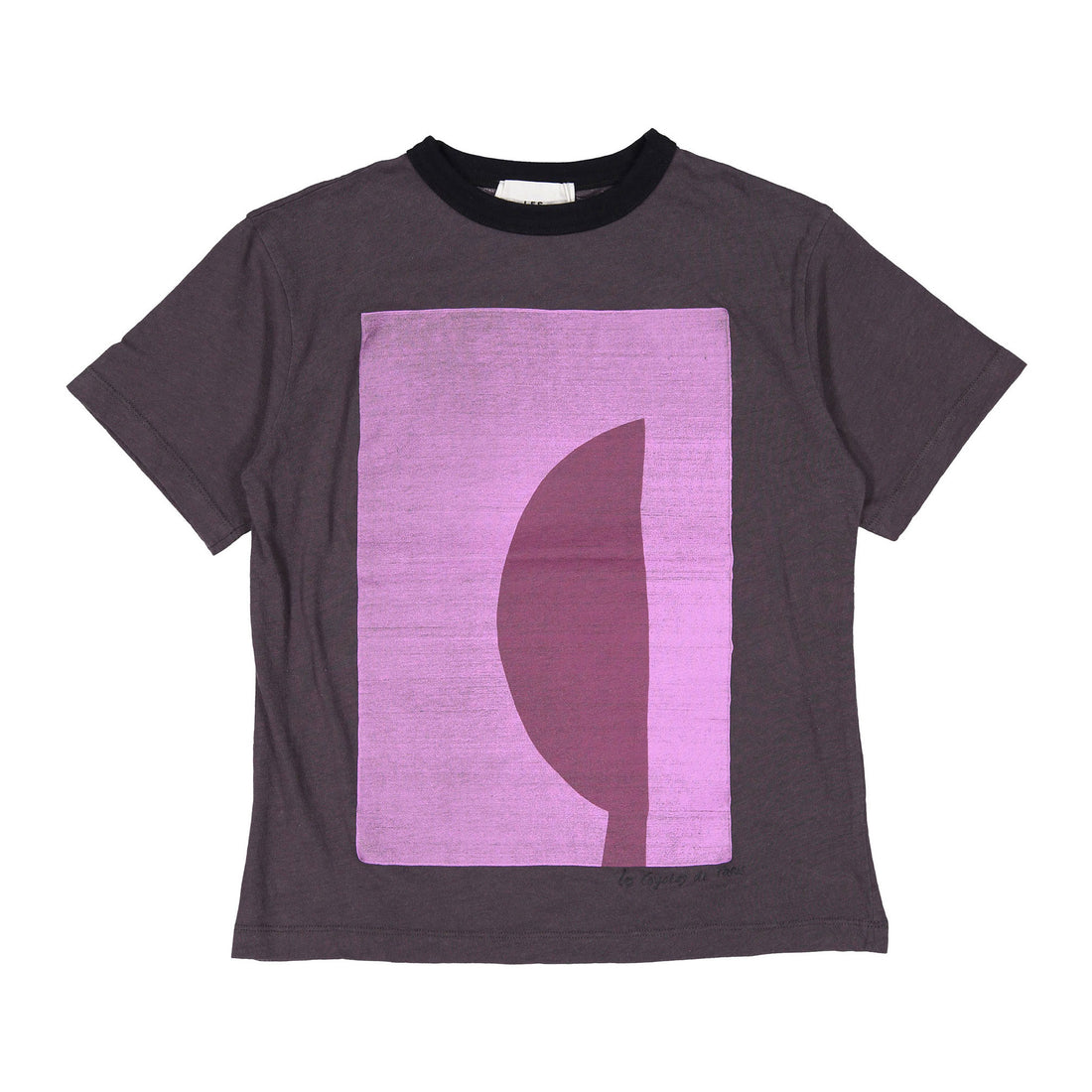 Les Coyotes De Paris Grey Artwork Oversized Tee