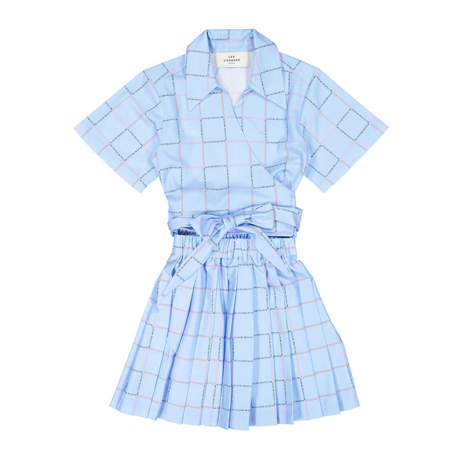 Les Coyotes De Paris Logo Checkered Desi Dress