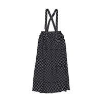 Ava and Lu Black Dot Suspender Maxi Skirt
