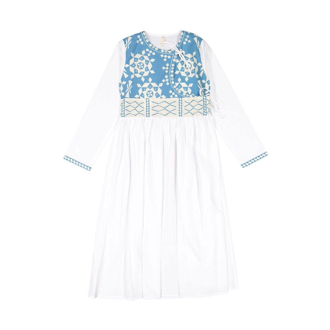 Ava and Lu White Tribal Dress