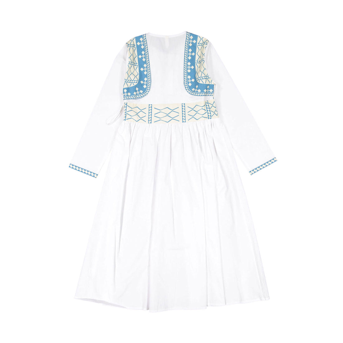 Ava and Lu White Tribal Dress
