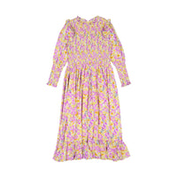 Ava and Lu Lilac Floral Smocked Dress