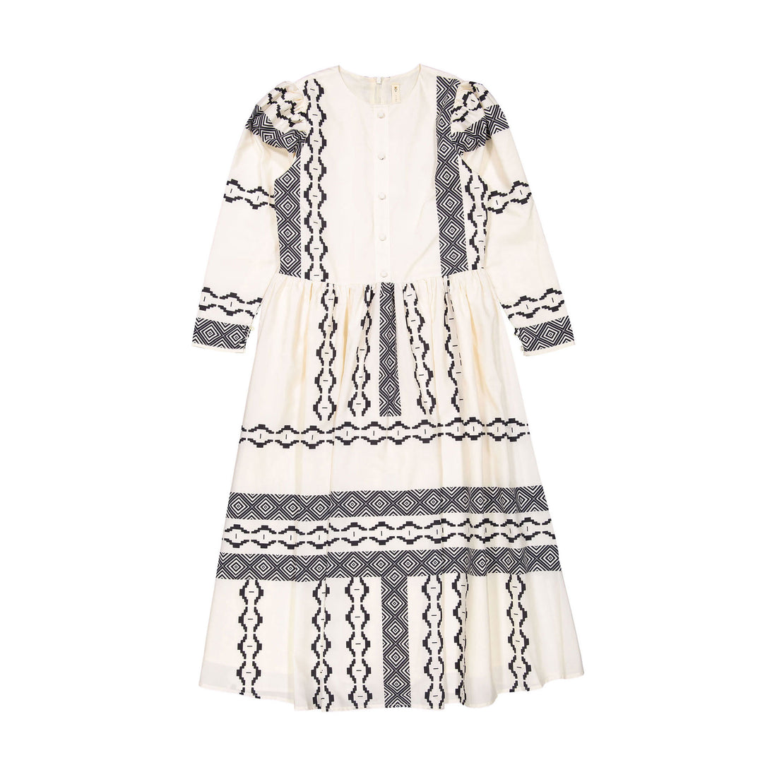 Ava and Lu Cream Bohemian Dress