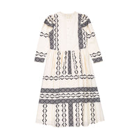 Ava and Lu Cream Bohemian Dress