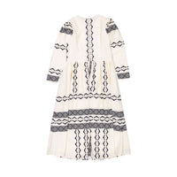 Ava and Lu Cream Bohemian Dress