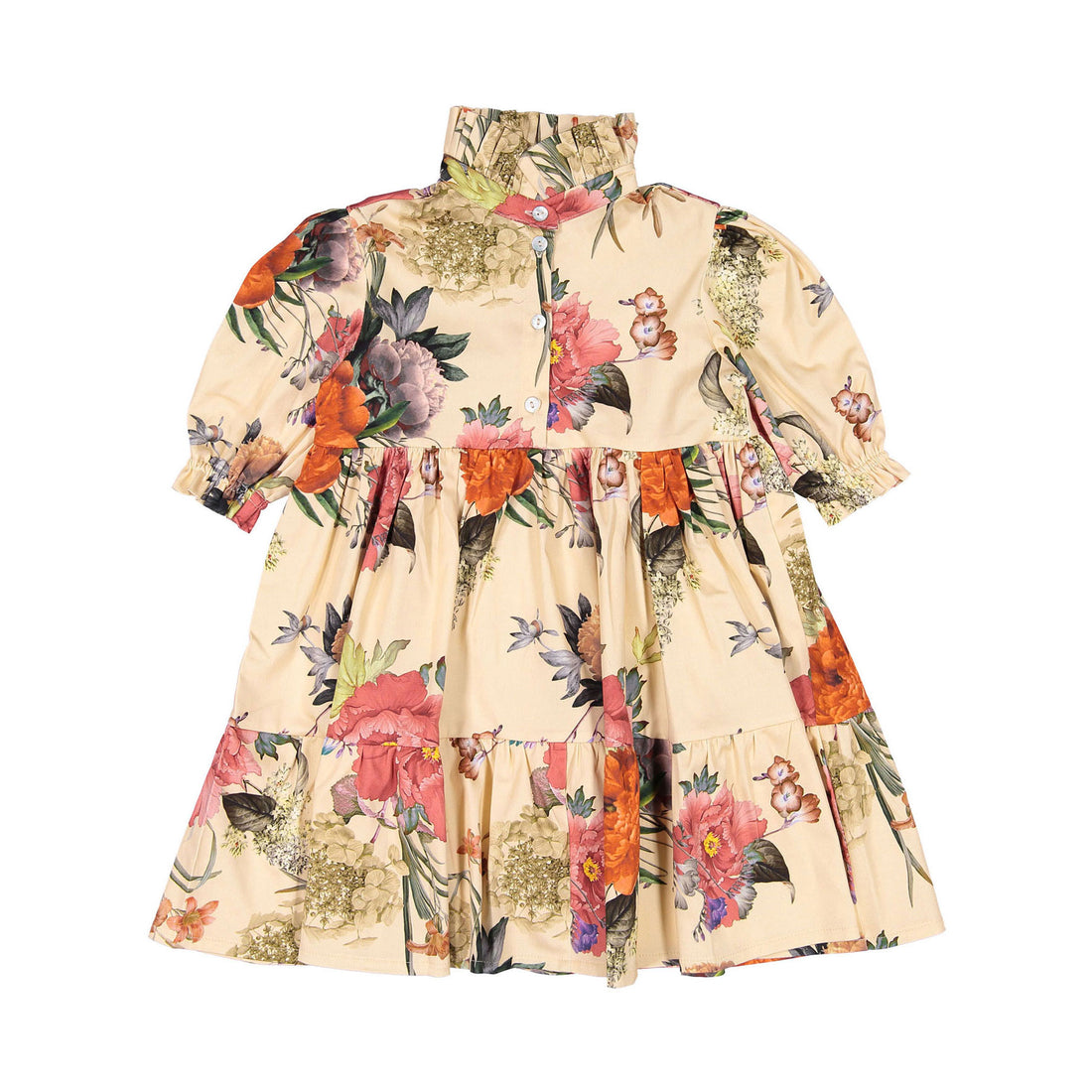 Christina Rohde Beige Floral Dress