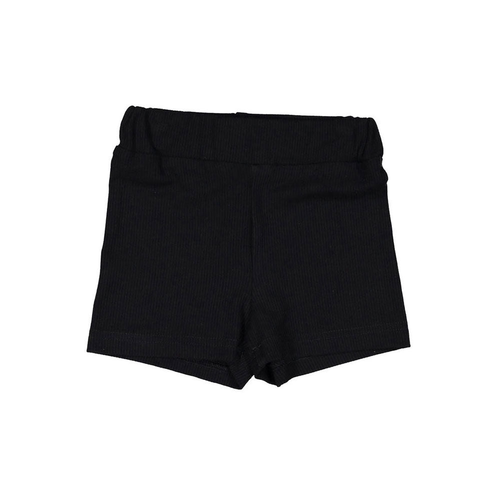 Boys and Arrows Black Ribbed Short