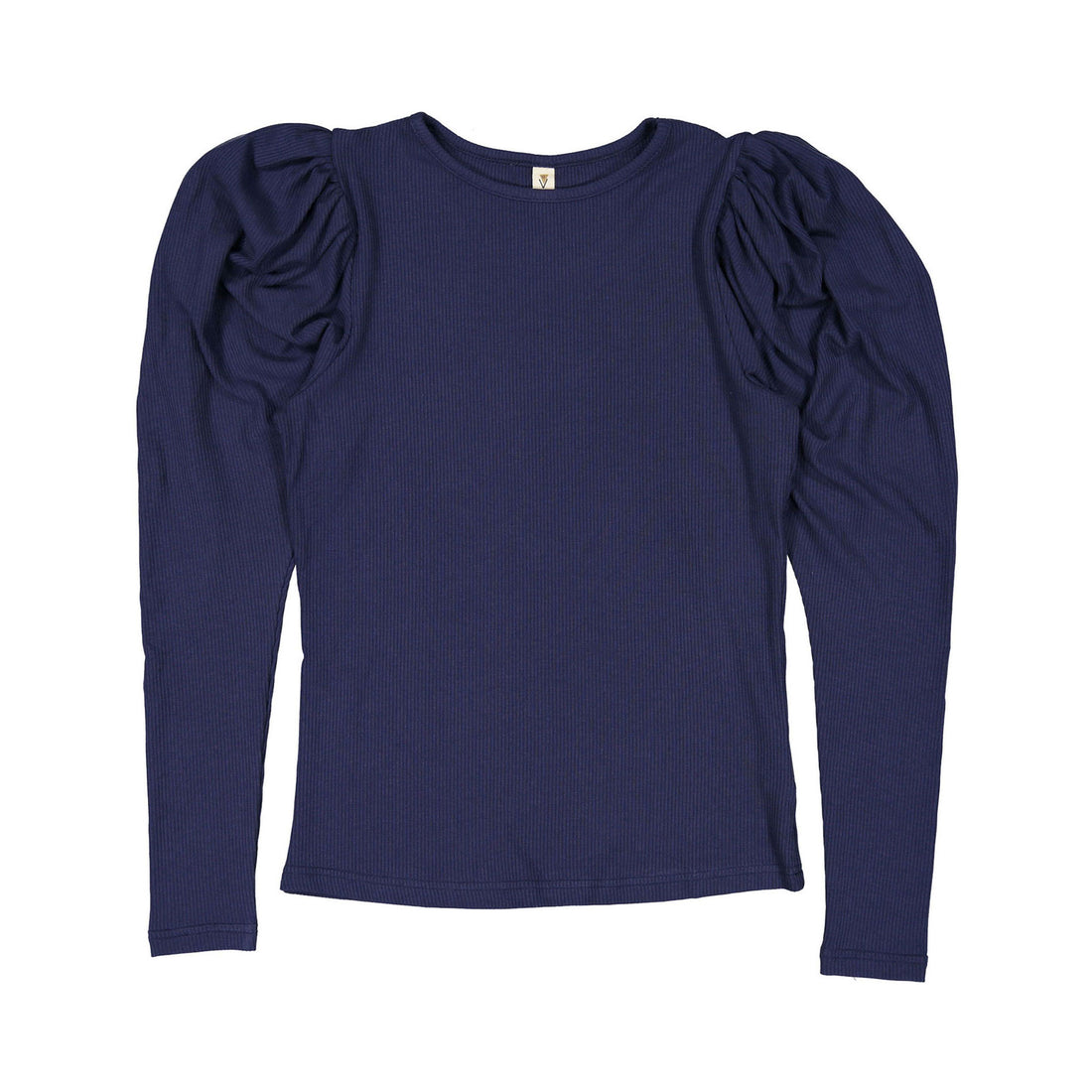 Ava and Lu Navy Puff Long Sleeve Tee