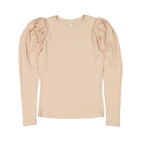 Ava and Lu Oatmeal Puff Long Sleeve Tee