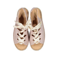 Liilu Leather-Light Mauve Espadrilles