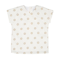 Boys and Arrows Off White Printed Woven Top