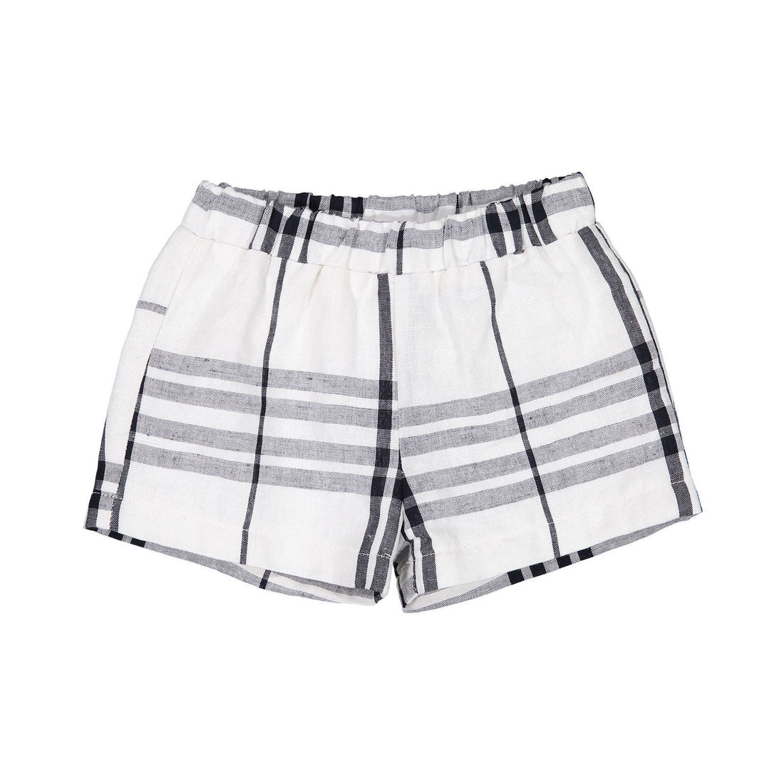 Boys and Arrows Beige Large Plaid Shorts