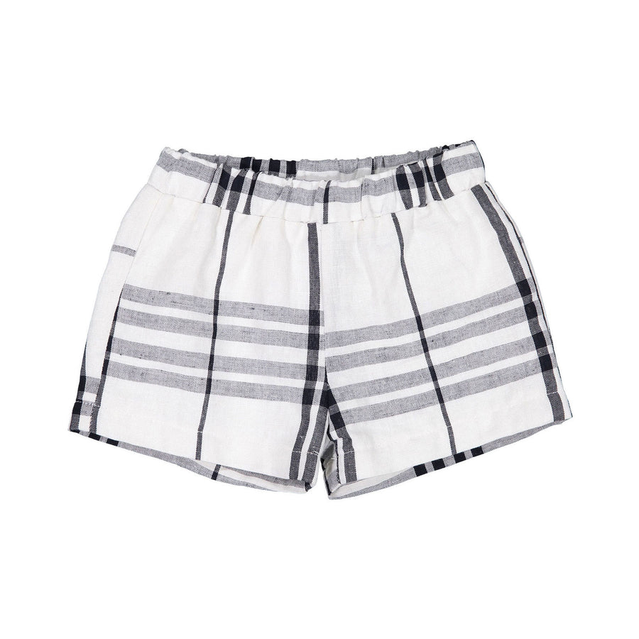 Boys and Arrows Beige Large Plaid Shorts