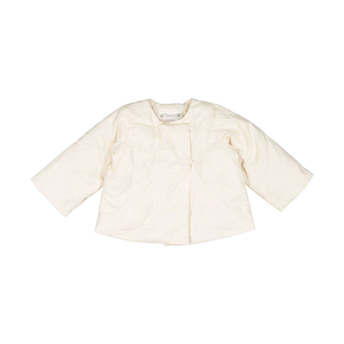 Bonpoint Ivory  Quilted Baby Jacket