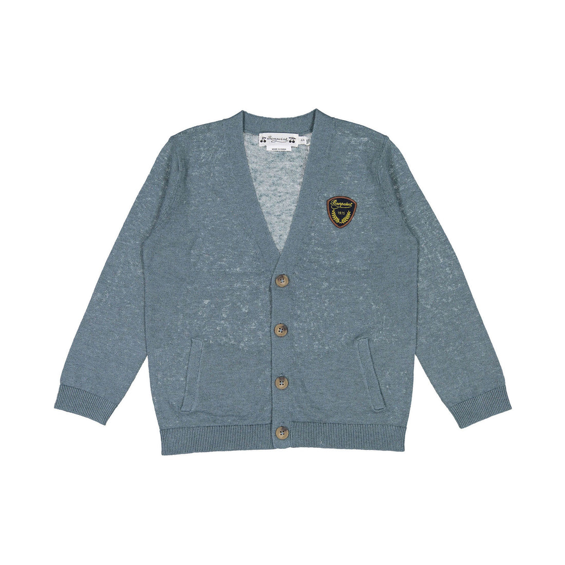 Bonpoint Duck Blue Aldric Cardigan