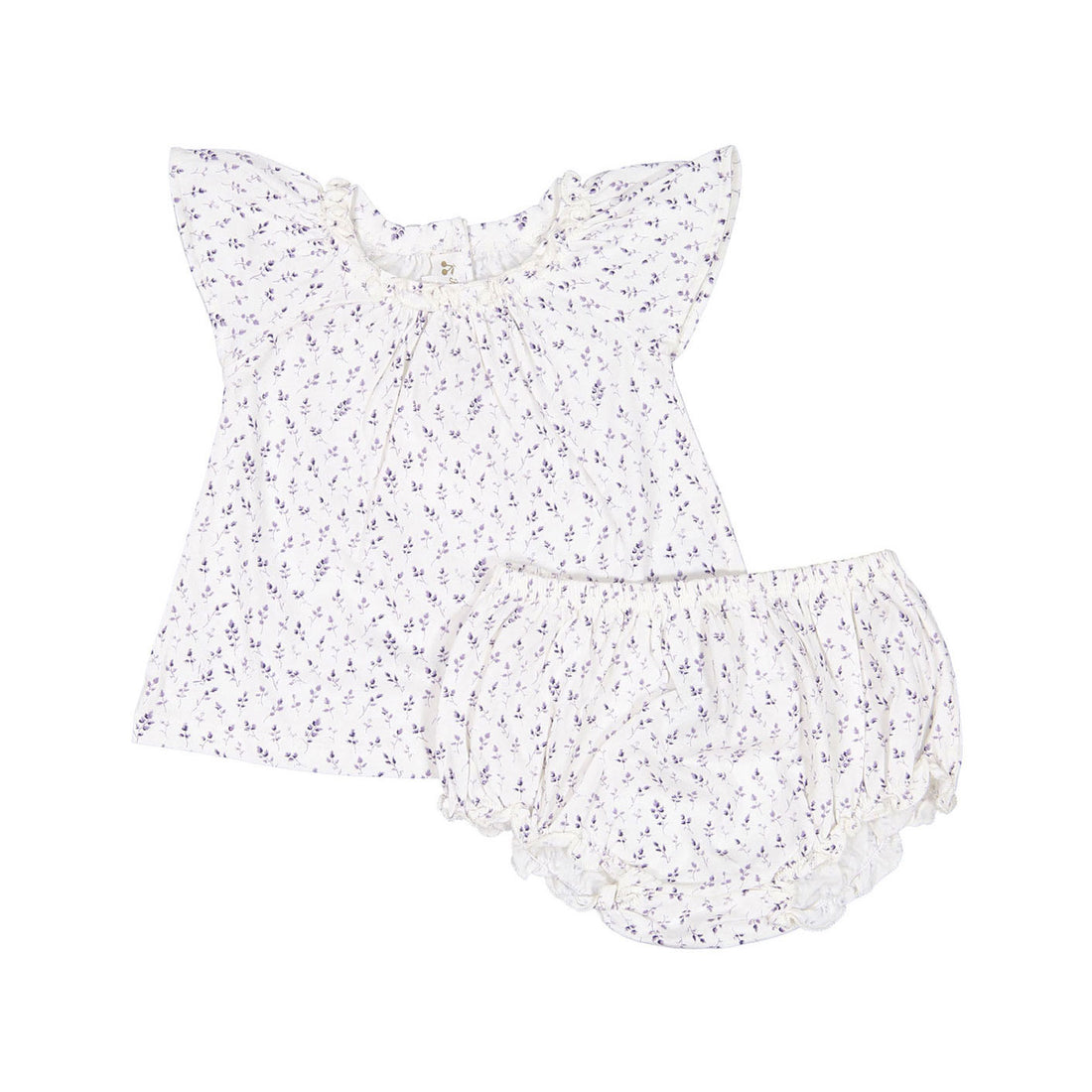 Bonpoint Lilac Flower Baby Set