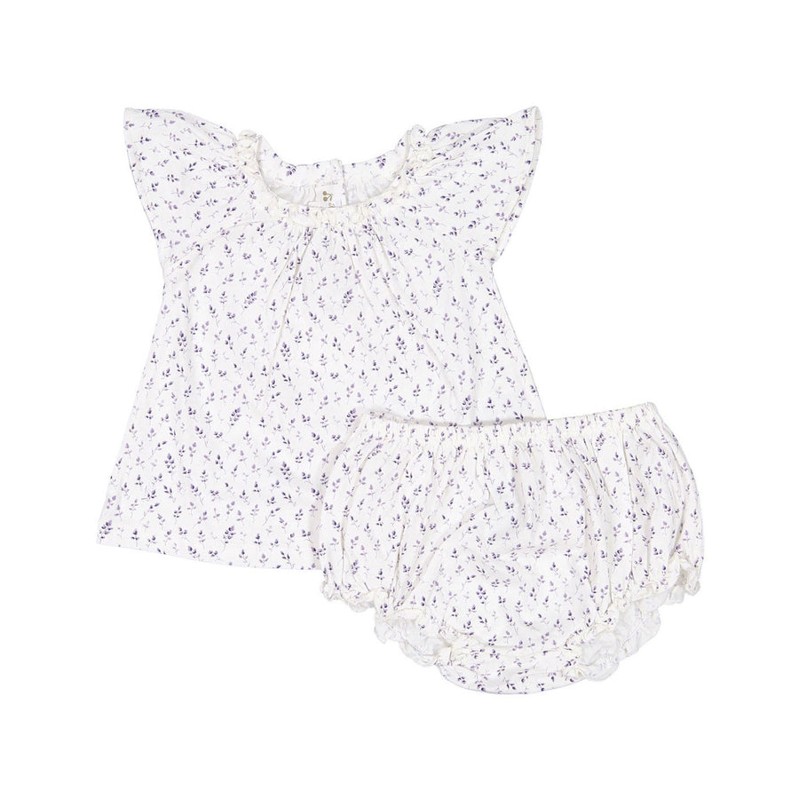 Bonpoint Lilac Flower Baby Set