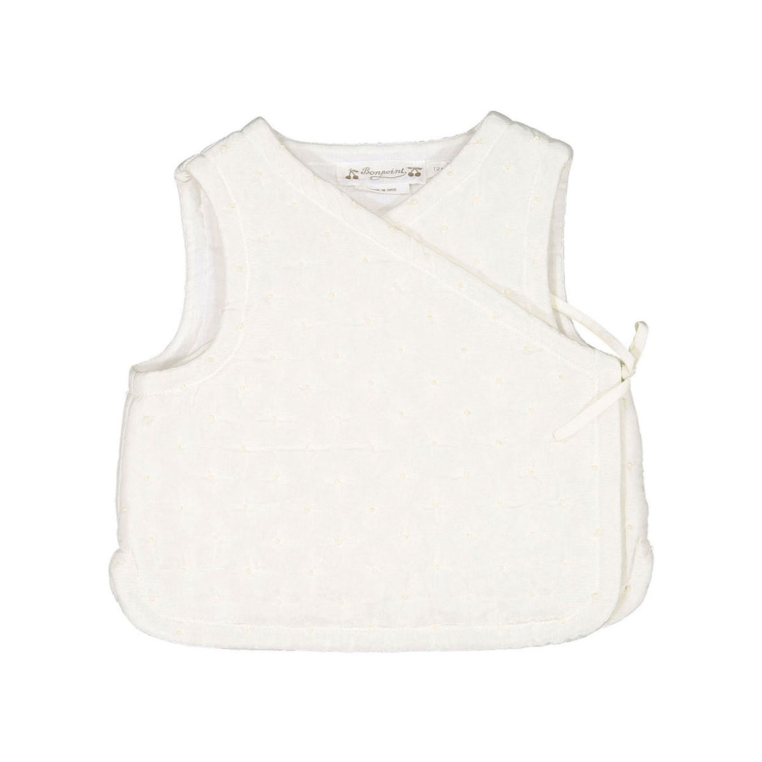 Bonpoint Cream Quilted Baby Vest