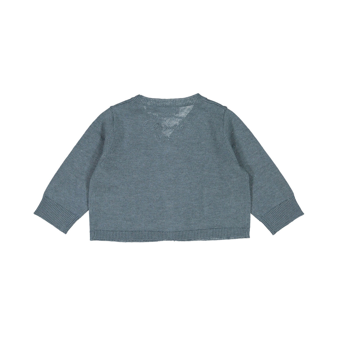 Bonpoint Lagoon Embossed Back Baby Cardigan