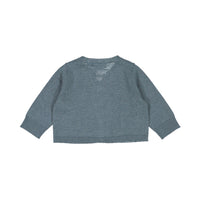 Bonpoint Lagoon Embossed Back Baby Cardigan