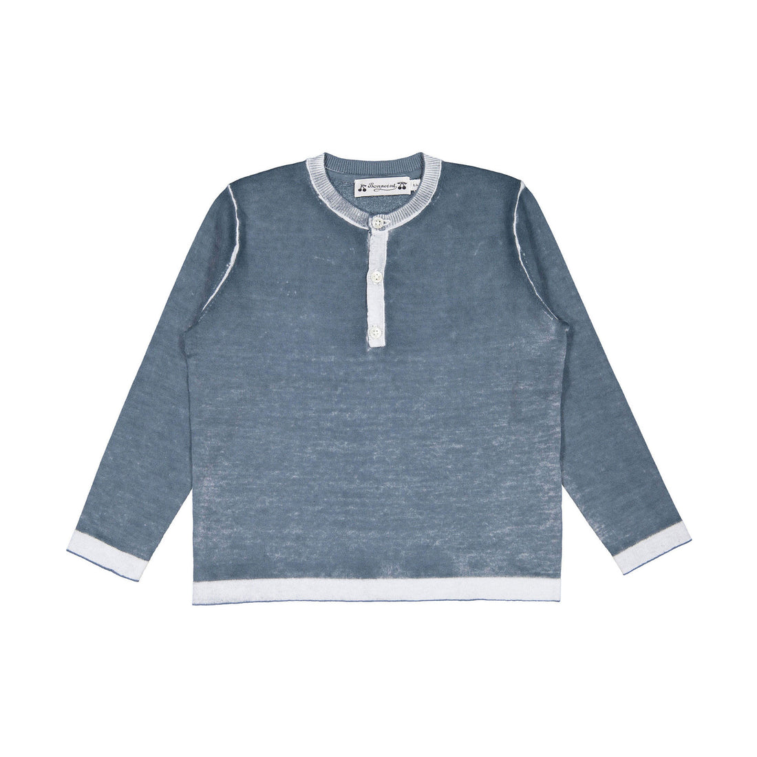 Bonpoint Slate Blue Azar Henley Pullover