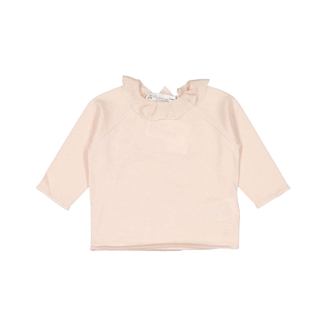 Bonpoint Nude Collared Knit Baby Set