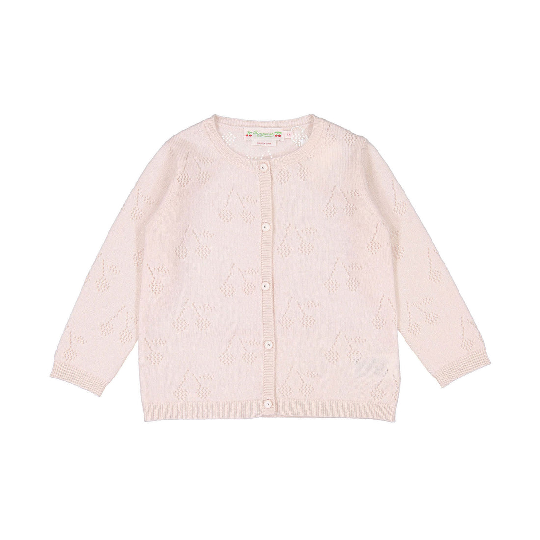 Bonpoint Pale Rose Cherry Tibile Cardigan